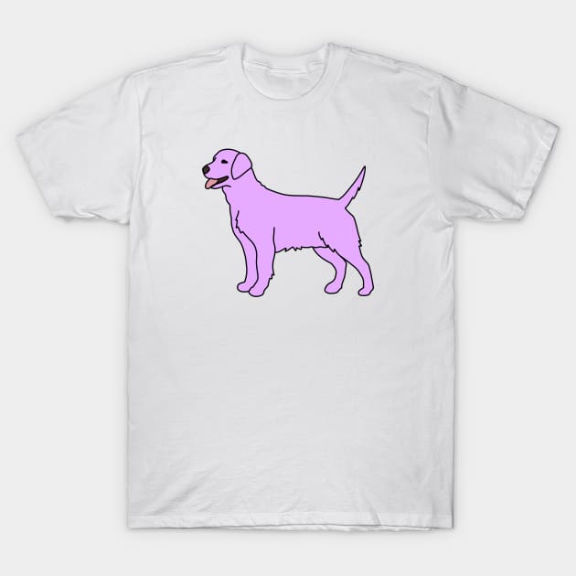 Violet Labrador T-Shirt by Kelly Louise Art